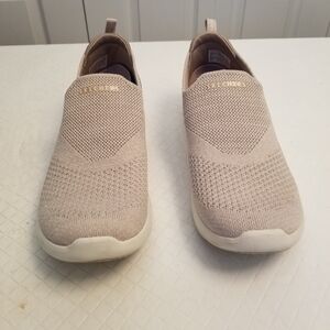 Skechers Women's Beige Slip-On Shoes